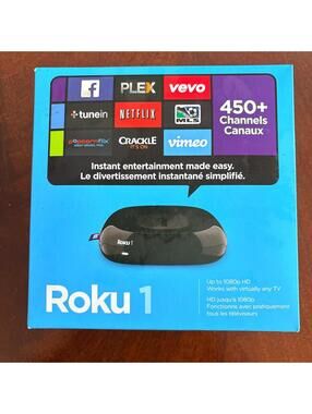Roku 1 Streaming Media Player - 450+ Channels, HD 1080p